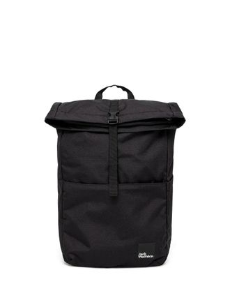 Jack Wolfskin Island buckle roll-top backpack - unisex - Recycled Polyester/Recycled Polyester - OS - Black