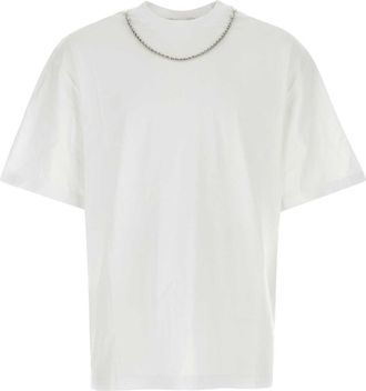 AMBUSH Mens White Cotton T-shirt - Size Small