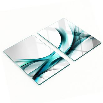 OEM Taglieri Da Cucina In Vetro Temperato Con Grafica Astratta A Onde, 2x40x52 Cm