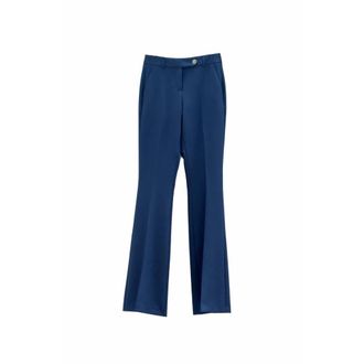 Fracomina Wide Trousers, female, Blue, Size: XL Pant Bootcut With Regular Waist