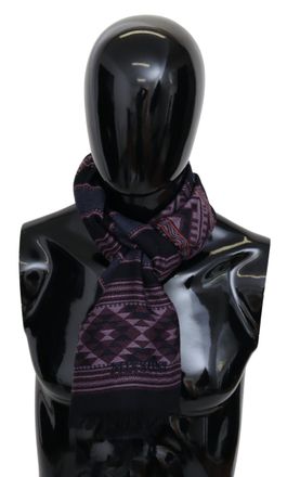 Missoni Mens Multicolor Geometric Wool Unisex Neck Wrap Shawl - Multicolour - One Size