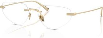 Ferrari 55mm Irregular optical glasses in Gold at Nordstrom