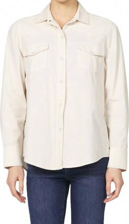 Dear John Denim Star Button Up Shirt In Whitecap Grey