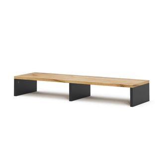 Vicco Soporte De Monitor Tomy, Antracita/roble Dorado, 80 X 12 Cm