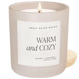 Sweet Water Decor 15 oz Matte Candle in Warm & Cozy at Nordstrom