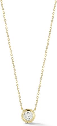 Glaze Jewelry Bezel Set Cubic Zirconia Pendant Necklace in Gold at Nordstrom Rack