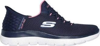 Skechers Mens Summits - Diamond Dream slip-in vrijetijdsschoenen (Marine / Roze)