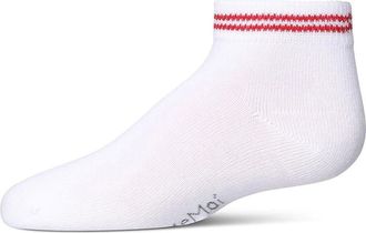MeMoi Kids Ziggy Double Ring Anklet Sock in Red at Nordstrom, Size 10