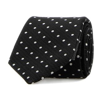 Tom Ford Ties, male, Black, Size: ONE SIZE Embroidered Silk Tie