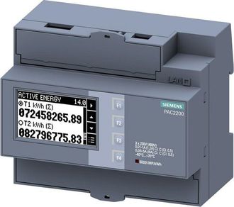 SIEMENS Sentron Pac2200 Dispositivo De Medici&oacute;n Conexi&oacute;n Din 7km22002ea301da1