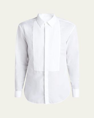 Giorgio Armani Mens Pleated Bib Tuxedo Shirt