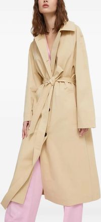 HUGO BOSS Trench con bottoni e cintura - Toni neutri
