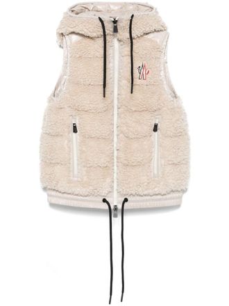 Moncler padded gilet - women - Polyamide/Polyester/Polyamide/Polyester/Goose Down/Goose Feather - M - Neutrals