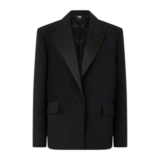 GCDS Gcds - Tuxedo Blazer - Dames - Jassen - Zwart - Maat: L Zijde