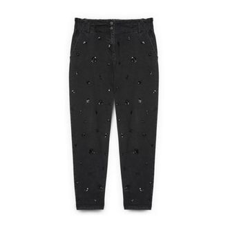 Fiorella Rubino Mujer, Vaqueros, Negro, Talla: 4XL