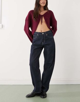Weekday Nebula - Jeans cocoon lavaggio blu rinse