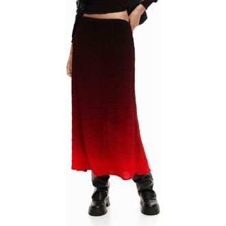 Desigual Gradient Tube Skirt in Orange Red at Nordstrom, Size Medium