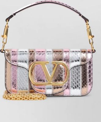 Valentino Garavani vsling small snake skin shoulder bag