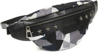 Jimmy Choo London Pre-owned Leather crossbody-bags - Dames - Vintage Heuptassen - Zwart - ONE Size - Leer - Vintage