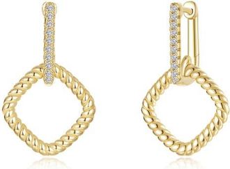 Lafonn Celesta Cube Dangle Earrings in Gold at Nordstrom