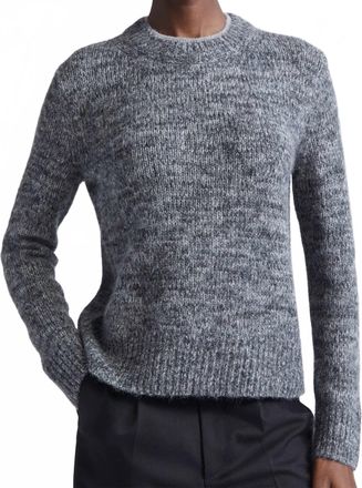 Vince Marled Sweater In Gray/black