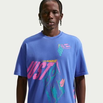 Nike Mens Nike Sportswear Max90 T-Shirt in Blue | IQ1006-411