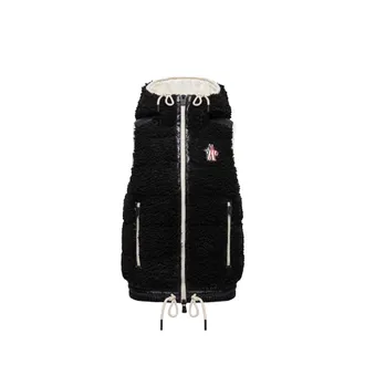Moncler Moncler Teddy Hooded Insulated Vest, Women, Black, Size: L