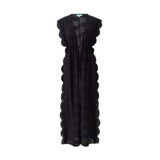Melissa Odabash Talitha Kaftan - Dames - Strandmode - Zwart - S - Katoen - Badmode