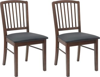vidaXL Sillas De Comedor 2 Pcs Marr&oacute;n Claro 50 X 52,5 X 91 Cm Vidaxl