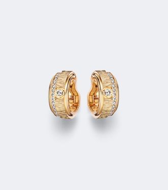 Piaget Possession Decor Palace 18kt rose gold hoop earrings with diamonds