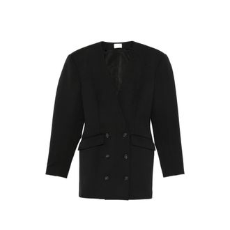 Andamane Double-breasted Collarless Jacket
