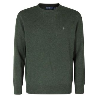 Polo Ralph Lauren Maglione Girocollo a Maniche Lunghe - - Knitwear - Uomo - Verde - L