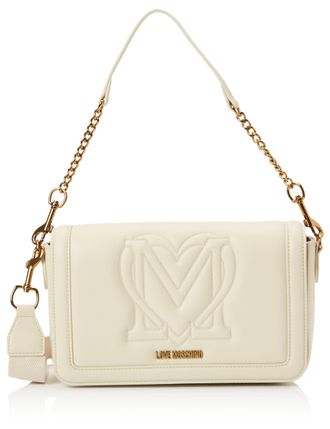 Love Moschino Womens jc4323pp0i Shoulder Bag, Ivory (RAL 1013), 27X15X9