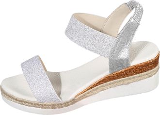 Generic Espadrille Wedge Sandals for Women Braided Platform Sandals Buckle Up Ankle Strap Open Toe Sandals Dressy Shoes Wide Fit Sandals Casual Wedges Shoes f