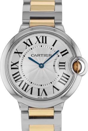 Cartier Pre-owned Cartier Ballon Bleu 36Mm Quartz Silver Dial Mens Watch W69008Z3