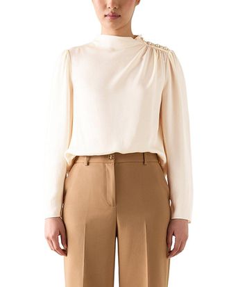 L.k. Bennett Lk Bennett Samantha Woven Top