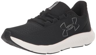Under Armour Womens Charged Pursuit 3 Big Logo Running Shoes Black 4 UK