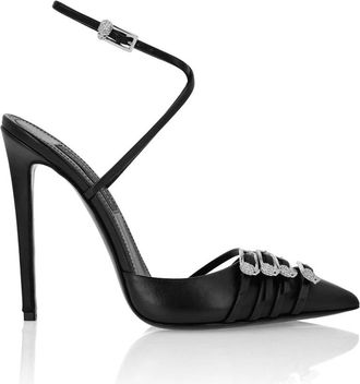 Philipp Plein Slingback Schoenen - Dames - Pumps - Zwart - 36 EU - Schoenen