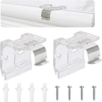 No Brand 2 Piezas De 25 Mm Para Cortinas O Persianas, C&oacute;digo De Instalaci&oacute;n Fija - Soporte De Montaje Para Cortinas, C&oacute;digo De Instalaci&oacute;n Fija Para Cortinas
