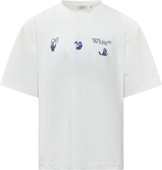 Off-white White Logo Relaxed T-Shirt