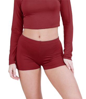 Janisramone Chic Mini Shorts for Women UK, Stretchable Hot Pants for Club, Dance, Gym & Cycling Running Shorts Womens Perfect for Summer Fashion Fitted Athletic S