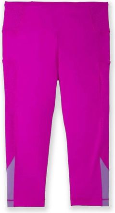 Brooks Womens Method Half Crop Tight Leggings In Magenta/heliotrope