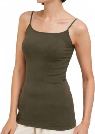NikiBiki Scoop Neck Seamless Cami In Olive