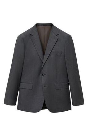 Mango Milan Slim Fit Suit Blazer in Grey at Nordstrom Rack, Size 36