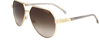 Carrera Mens 62 mm Gold Sunglasses