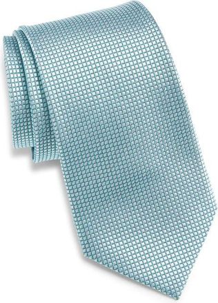 Nordstrom Solid Silk Tie in Teal at Nordstrom
