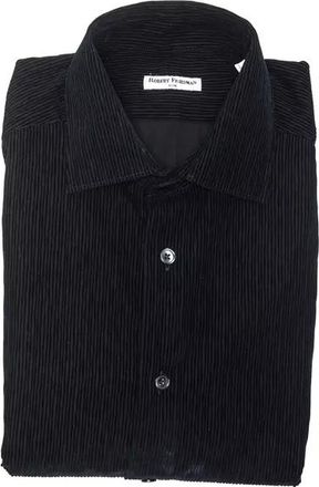 Robert Friedman Black Cotton Mens Mens Shirt