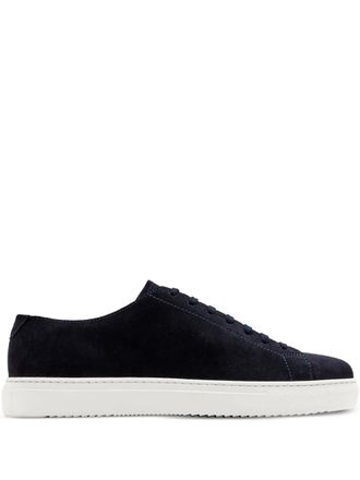 Doucal's lace-up suede sneakers - men - Fabric/Suede/Rubber - 42 - Blue