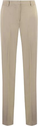 PT01 Stretch Viscose Broek - Dames - Straight fit broeken - Beige - XS - Leer - Broeken
