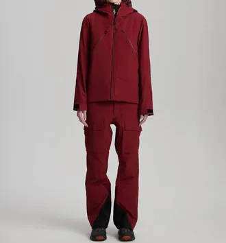 Aztech Mountain Hayden 3L Shell Jacket In Burgundy